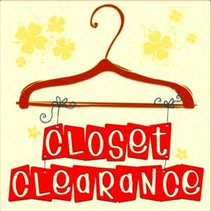 Closet Clearance Red Graphic Sign Print